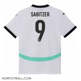 Billige Fotballdrakt Østerrike Marcel Sabitzer #9 Replika Bortedrakt Dame EM 2024 Kortermet